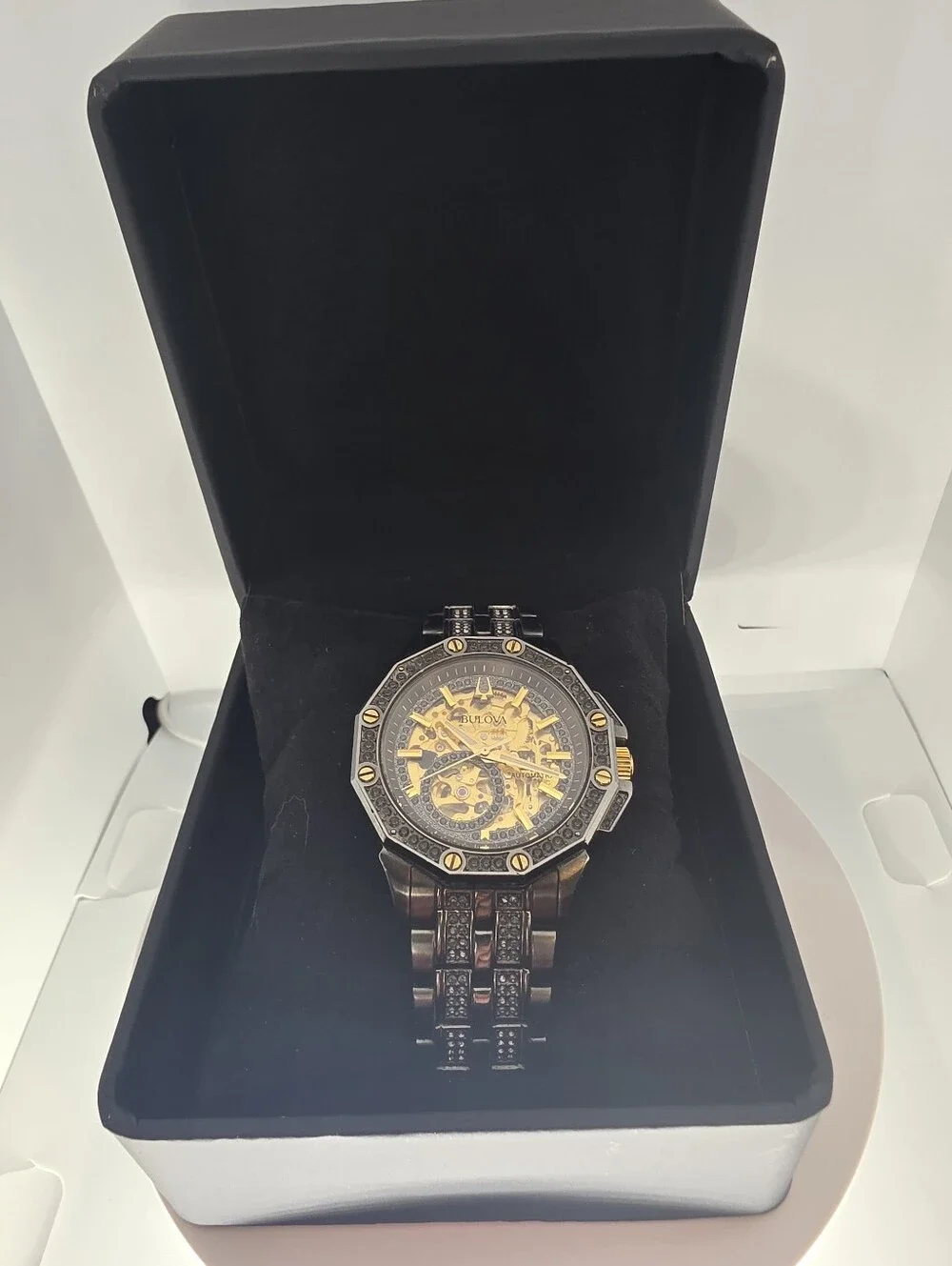 Bulova Octavia Skeleton Automatic Crystal 98A293